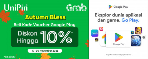 🍂 Autumn Bless: Beli Google Voucher di Grab & Dapatkan Diskon 10%! 🍂